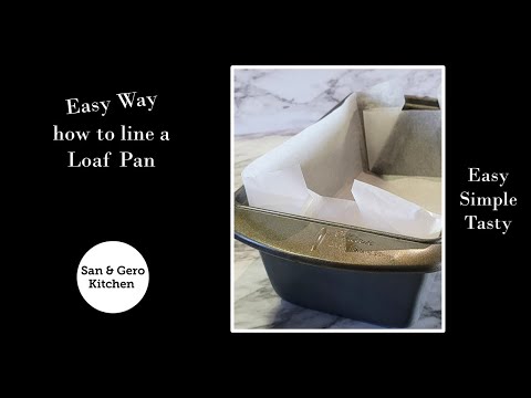 How to line a Loaf Pan with Parchment Paper