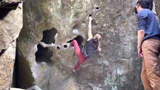 Photo of problem The Hueco Route in Leavenworth boulder Area