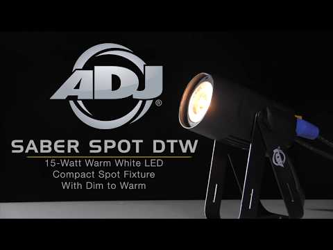 ADJ Saber Spot DTW Compact Spot Warm White LED 2-Pack - Open Box Mint image 5