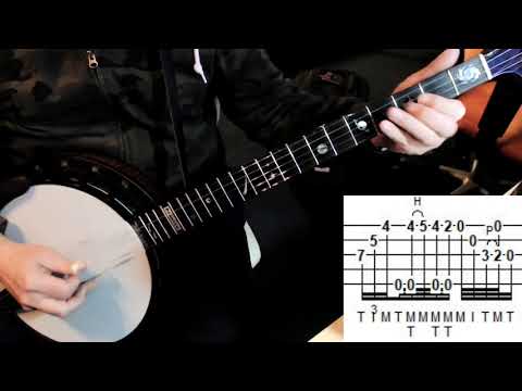 Bluegrass Banjo Licks - Standard Bluegrass Banjo Ending Lick with a Triplet