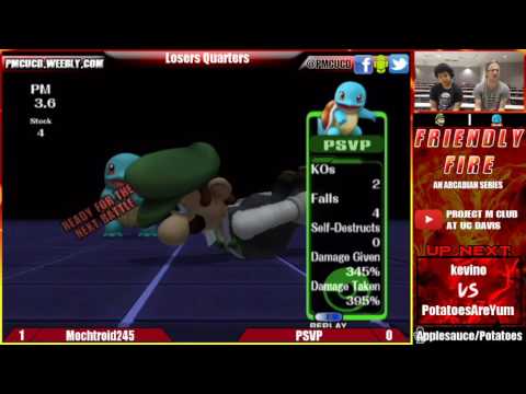 "Friendly Fire 11/5/16" - Mochtroid245 (Luigi/DK) v. PSVP (Squirtle/Ganon) - Losers Quarters
