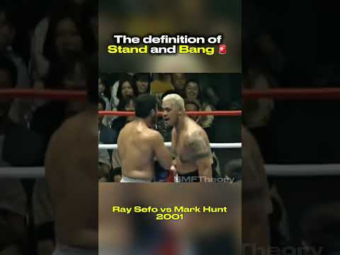 NO DEFENSE, JUST WAR | Mark Hunt vs Ray Sefo 2001 💀🥊