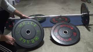 Barbell Bumper plate review of Rage and Ethos