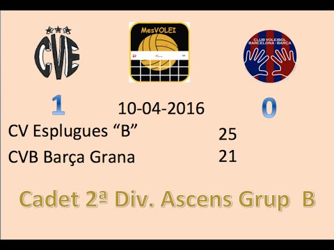 Cadet CV Esplugues B vs @CVBarcelona Grana 1-0