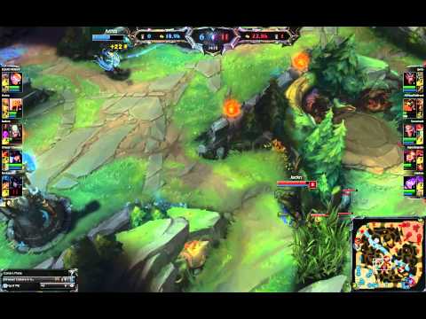 Azir ult interrupting Warwick ult