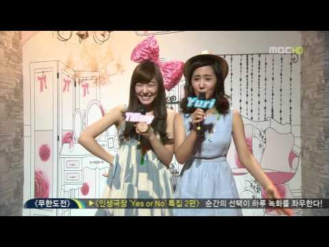 090418 Music Core MC Tiffany & Yuri Cuts