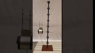 1st mode shape of an eight-storey tower structure