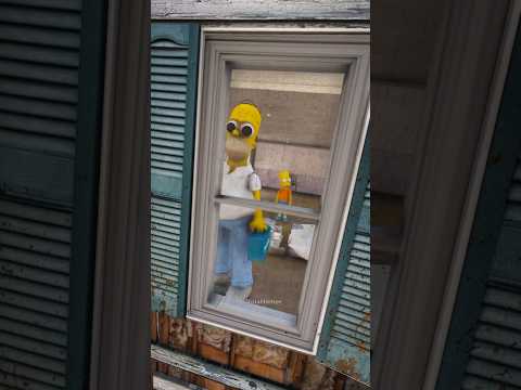 Os cara tão no teto , querendo pegar minha makita 3D #homersimpson #shorts #viral #simpsons #fyp