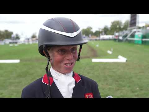 Ros Canter on her great dressage score and why she chose to ride at Defender Burghley