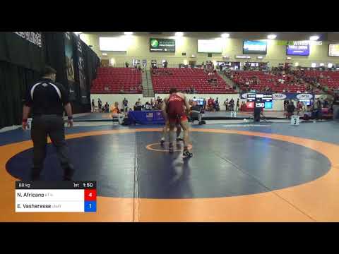 2018 Marine Corps US Open/Masters A Freestyle 88 3rd Place - Nick Africano (KT K) Vs. Ernie Vasher