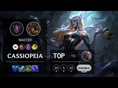 Cassiopeia Top vs Poppy - KR Master Patch 11.17