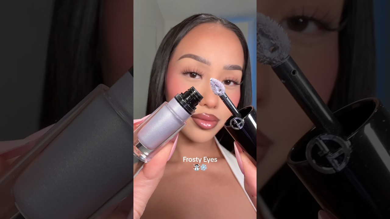Frosty / icy blue eyes ❄️☃️ #makeup