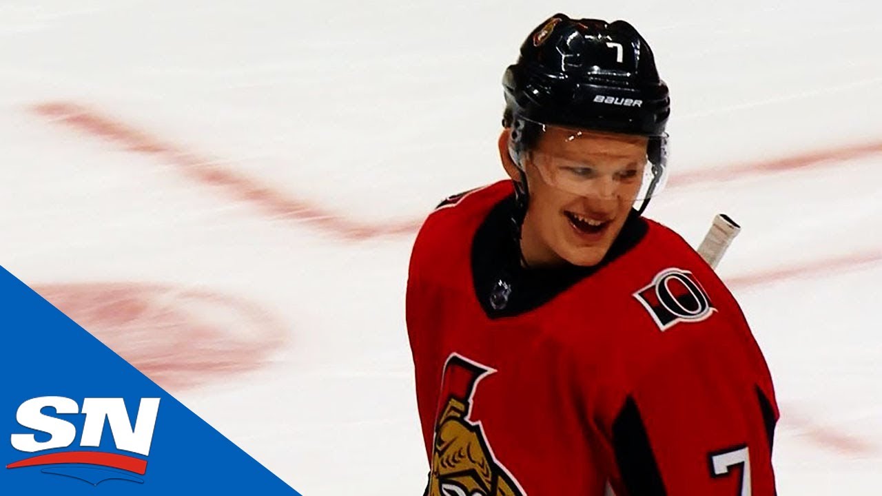 Vidéo: HAHA!!! Le premier but de Brady Tkachuk...