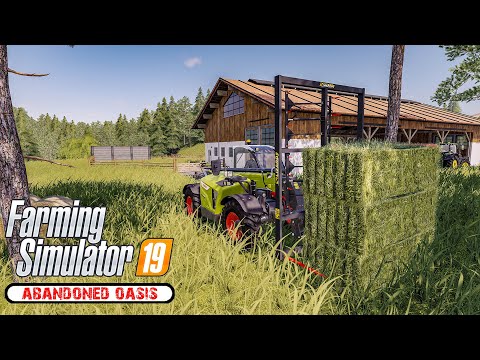 Making HAY bales! ★ Farming Simulator 2019 Timelapse ★ Oasis Springs ★ 20