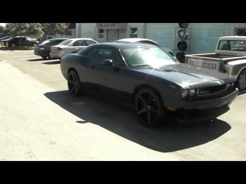 877-544-8473 22 Inch KMC KM685 District Black Concave Rims 2012 Dodge Challenger Wheels Miami