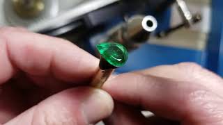 Boyd Fox re-cutting an Colombian Emerald