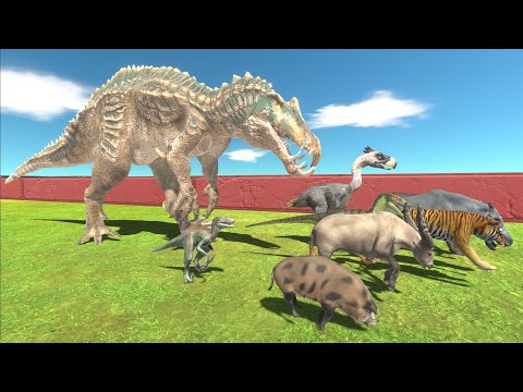 Units trying to escape from Dracodentitan - Animal Revolt Battle Simulator