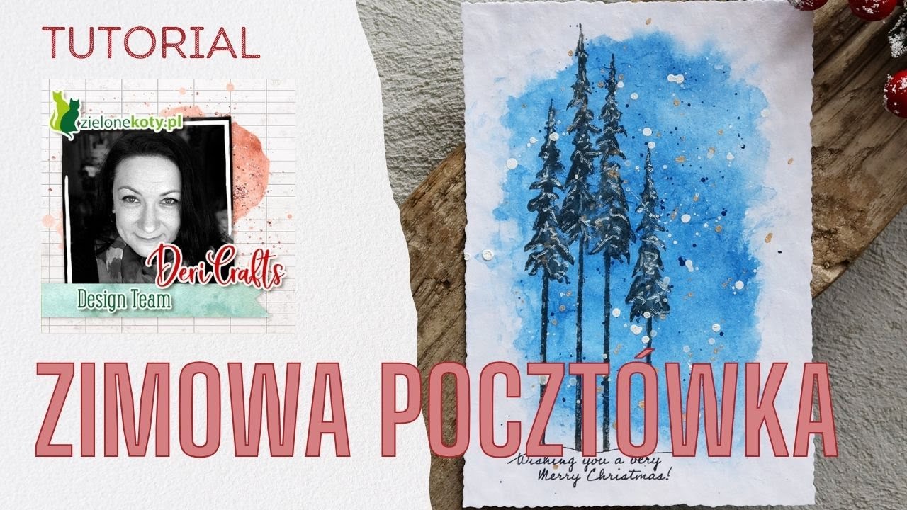 Zimowa pocztówka | DeriCrafts