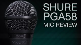 Video thumbnail for Shure PGA58 Dynamic Microphone Review / Test by Audio Hotline