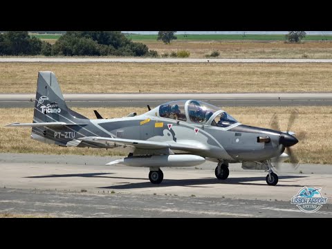 Embraer A-29 Super Tucano Startup + Display at Beja Airshow 2024