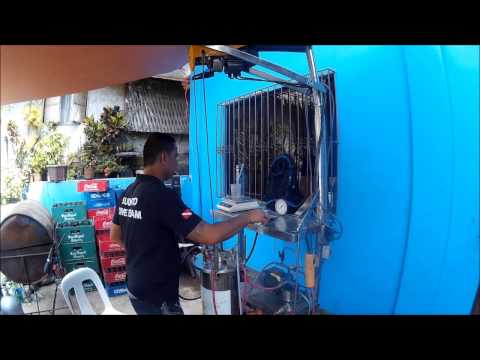 Scuba tank hydro test in Coron Palawan