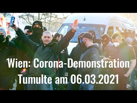 Tumulte bei Corona-Demonstration in Wien (06.03.2021) - #w0603
