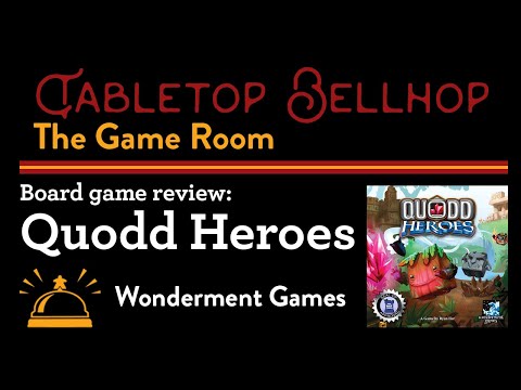 #Review: Quodd Heroes a modular scenario driven board game based on classic platform video game play