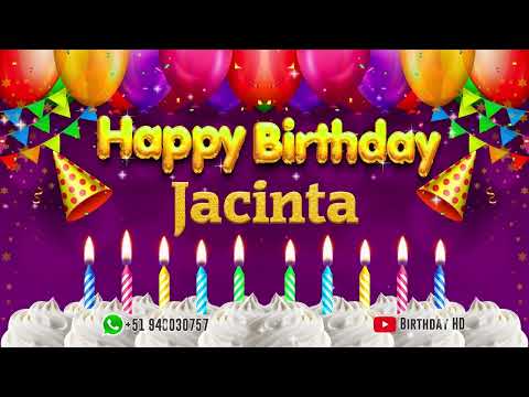 Jacinta Happy birthday To You - Happy Birthday song name Jacinta 🎁