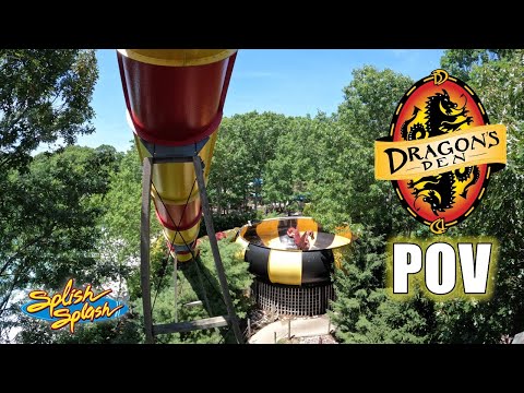 Dragon's Den POV (4K 60FPS), Splish Splash ProSlide Bowl Slide | Non-Copyright
