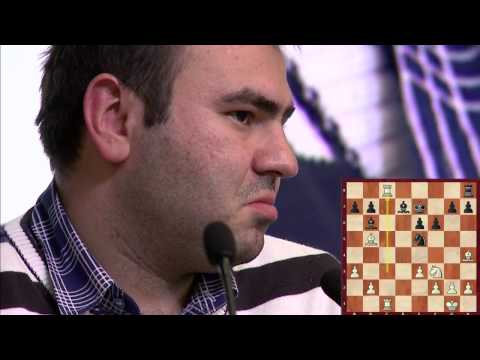 Round 8. Boris Gelfand and Shakhriyar Mamedyarov speaking about their game