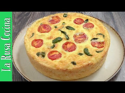 Tarta CAPRESE con Masa de ARROZ ¡Fácil y Deliciosa!