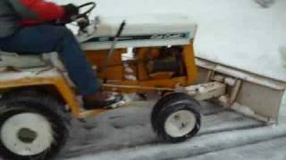 Cub Cadet 107 Plowing Heavy Snow