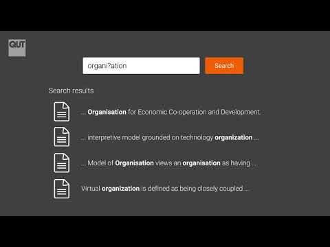 Wildcards and truncation