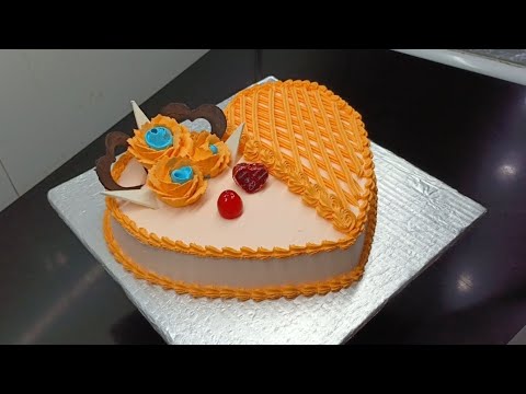 #happybirthdaycake heart shape cake