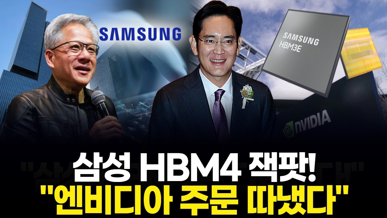 삼성 HBM4 잭팟! "엔비디아 주문 따냈다"
