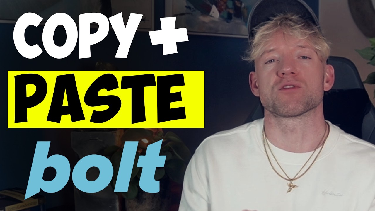 Build INSANE AI Products with Bolt.New... (copy this)