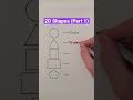 2D Shapes Part 1 Shorts Geometry Math Maths Mathematics Education Learning