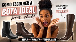 COMO ESCOLHER A BOTA CERTA PARA  O SEU ESTILO.