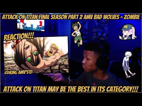 Attack on Titan Final Season Part 2「AMV」Bad Wolves - Zombie ᴴᴰ(Reaction!!!)