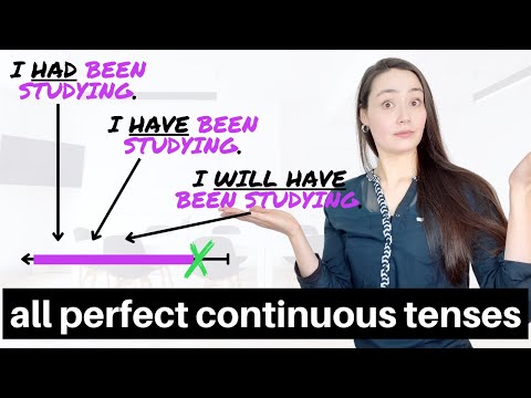 ALL PERFECT CONTINUOUS TENSES in English - present, past & future PERFECT CONTINUOUS TENSES