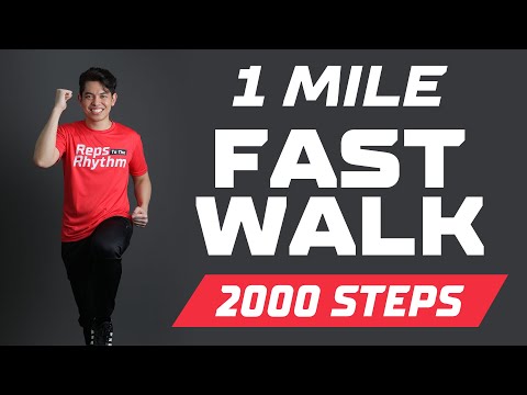 1 MILE FAST WALK • 2000 STEPS • Keoni Tamayo • Workout #226