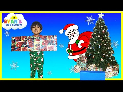 Christmas Morning 2015 Opening Presents Surprise Toys Ryan ToysReview Video