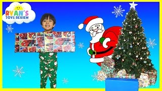 Christmas Morning 2015 Opening Presents Surprise Toys Ryan ToysReview