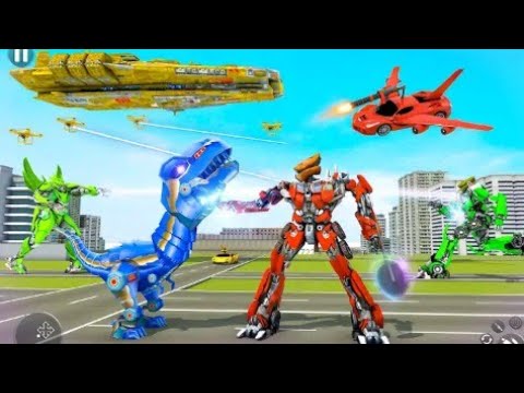 Tank Robot Car Game 2022  _ Robot Dinosaur Games #1 - Android Gameplay FHD