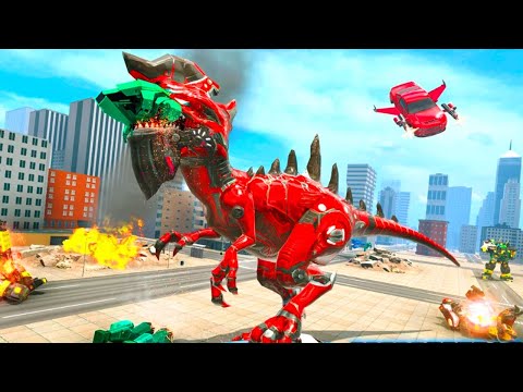 Dino Robot Game - Drone Robot Car Games - Android GamePlay