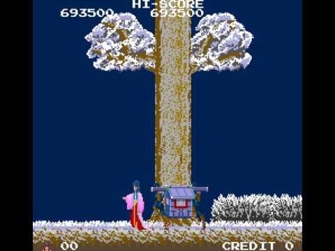 Arcade Game: The Legend of Kage (1984 Taito)