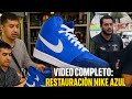 BLUE NIKE LOOK AT HOW WE RESTORE THEM AT EL COMETA THANKS TO MEMO🫡
