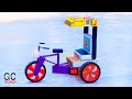 How To Make Cycle Rickshaw Awesome Electric Cycle Rickshaw DIY Dc Motor Project