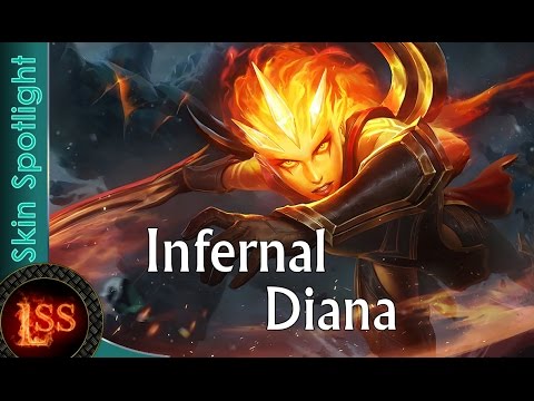 Infernal Diana - League Of Legends - Skins Spotlight