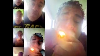 Joey "Coco" Diaz snake flutes the "Morning Joint" on Periscope May 31, 2016